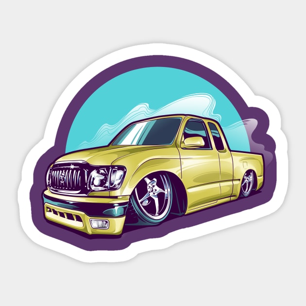 Lowered JDM Truck Sticker by Aiqkids Design